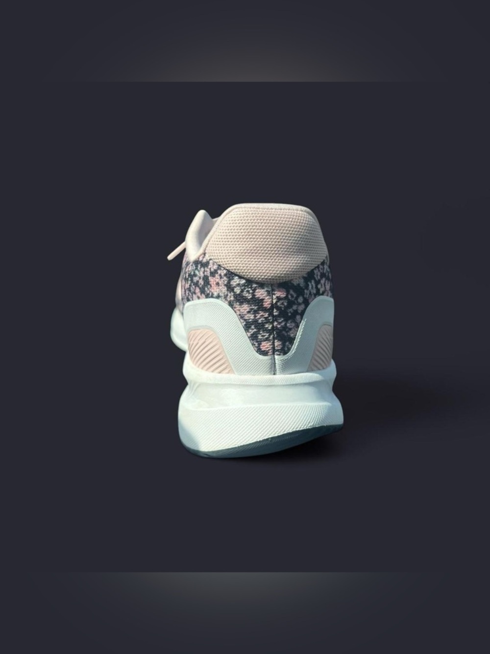 adidas girl’s Pink Floral Cloudfoam Athletic Shoe - US 5 - Picture 3 of 7